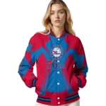 customized philadelphia 76ers spider mark blue varsity jacket best selling.webp