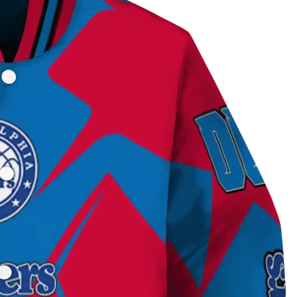 customized philadelphia 76ers spider mark blue varsity jacket premium grade.webp
