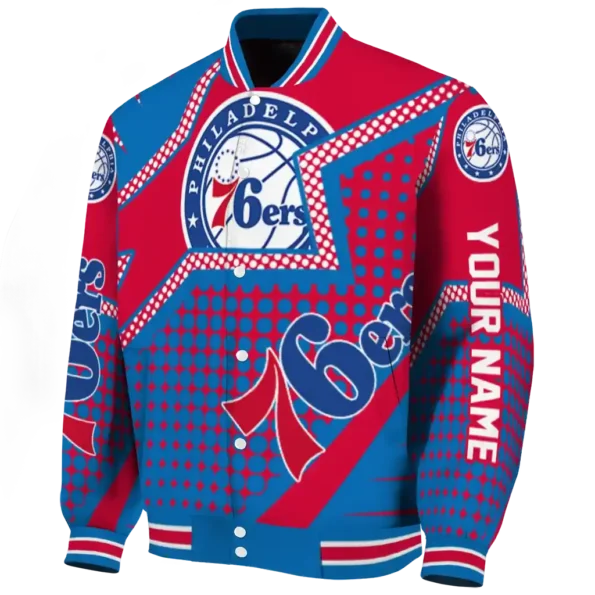 customized philadelphia 76ers star burst blue varsity jacket best selling.webp