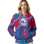 customized philadelphia 76ers star burst blue varsity jacket best selling.webp