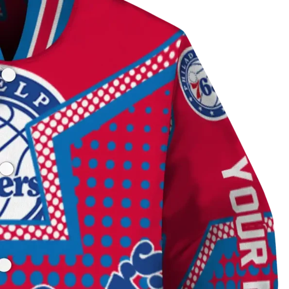 customized philadelphia 76ers star burst blue varsity jacket premium grade.webp