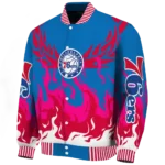 customized philadelphia 76ers winged blaze blue white varsity jacket best selling.webp