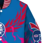 customized philadelphia 76ers winged blaze blue white varsity jacket best selling.webp
