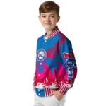 customized philadelphia 76ers winged blaze blue white varsity jacket best selling.webp