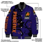 customized phoenix suns hexagon cluster purple black varsity jacket best selling.webp