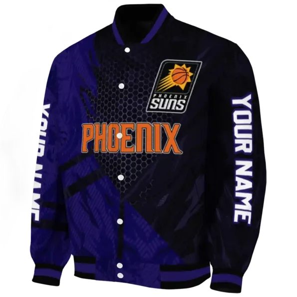 customized phoenix suns hexagon mesh purple black varsity jacket best selling.webp
