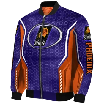 customized phoenix suns power plate purple bomber jacket best selling