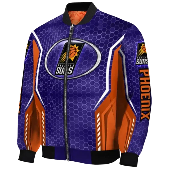 customized phoenix suns power plate purple bomber jacket best selling