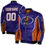 customized phoenix suns power plate purple bomber jacket best selling