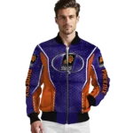 customized phoenix suns power plate purple bomber jacket best selling
