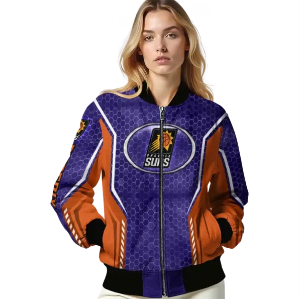 customized phoenix suns power plate purple bomber jacket latest model