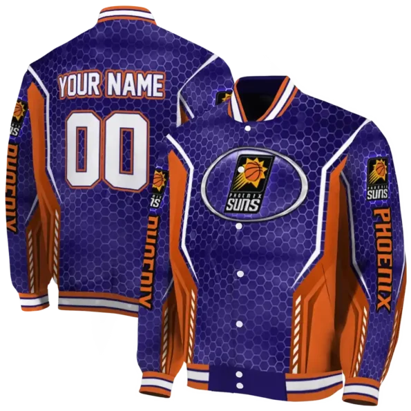 customized phoenix suns power plate purple varsity jacket fashion forward.webp