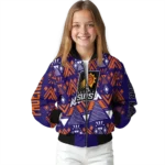 customized phoenix suns pyramid shapes purple bomber jacket best selling