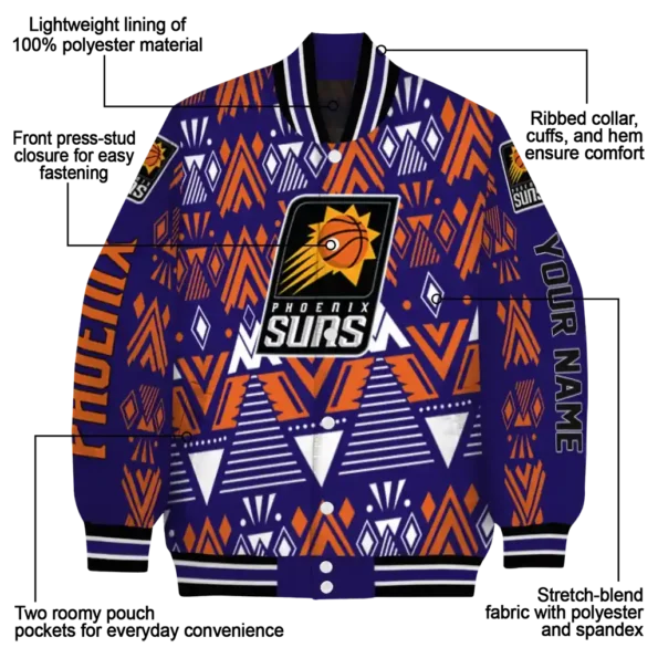 customized phoenix suns pyramid shapes purple varsity jacket new arrival.webp