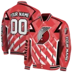 customized portland trail blazers chevron angles red varsity jacket best selling.webp