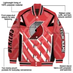 customized portland trail blazers chevron angles red varsity jacket best selling.webp
