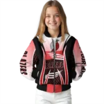 customized portland trail blazers mesh effect red black bomber jacket best selling