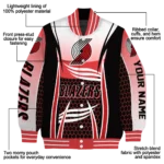 customized portland trail blazers mesh effect red black varsity jacket best selling.webp