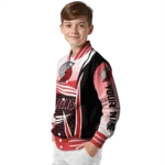 customized portland trail blazers mesh effect red black varsity jacket best selling.webp