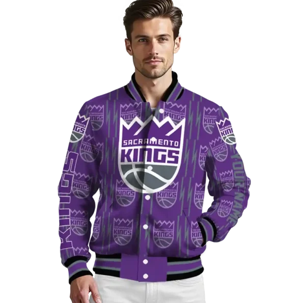 customized sacramento kings bolt stripe purple varsity jacket high quality.webp