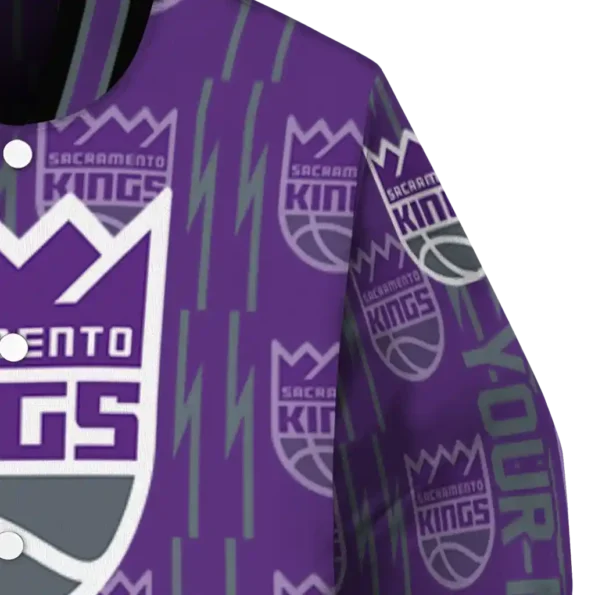 customized sacramento kings bolt stripe purple varsity jacket premium grade.webp