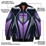 customized sacramento kings mesh chest black bomber jacket best selling
