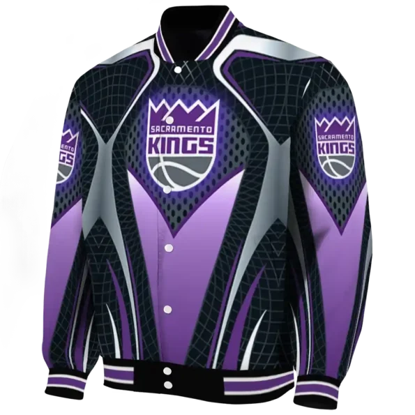 customized sacramento kings mesh chest black varsity jacket best selling.webp