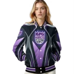 customized sacramento kings mesh chest black varsity jacket best selling.webp