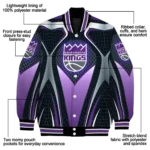 customized sacramento kings mesh chest black varsity jacket best selling.webp