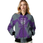 customized sacramento kings spider mark purple bomber jacket best selling