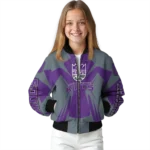 customized sacramento kings spider mark purple bomber jacket best selling