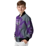 customized sacramento kings spider mark purple bomber jacket best selling