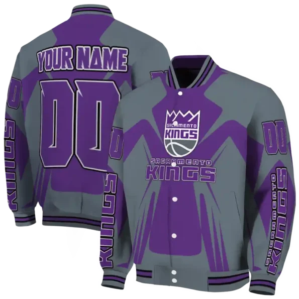 customized sacramento kings spider mark purple varsity jacket fashion forward.webp
