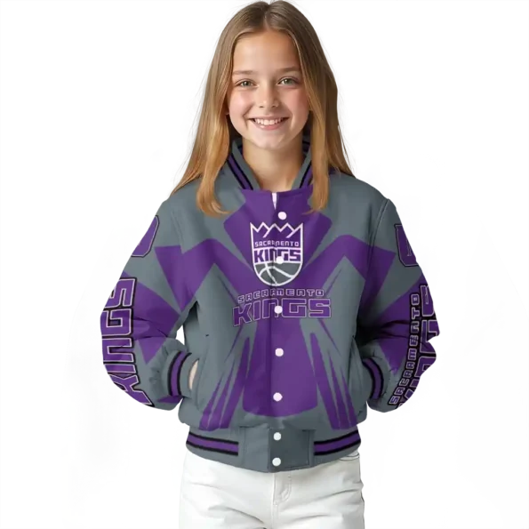 customized sacramento kings spider mark purple varsity jacket top rated.webp