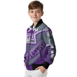 customized sacramento kings star burst purple bomber jacket best selling