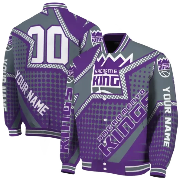 customized sacramento kings star burst purple varsity jacket fashion forward.webp