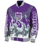 customized sacramento kings winged blaze purple white varsity jacket best selling.webp