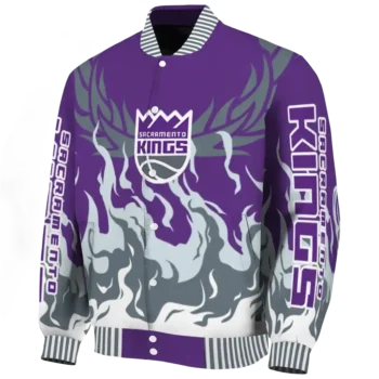 customized sacramento kings winged blaze purple white varsity jacket best selling.webp