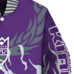customized sacramento kings winged blaze purple white varsity jacket best selling.webp