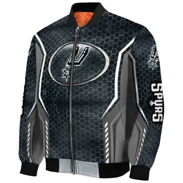 customized san antonio spurs power plate silver bomber jacket best selling