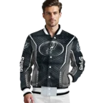 customized san antonio spurs power plate silver varsity jacket best selling.webp