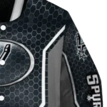 customized san antonio spurs power plate silver varsity jacket best selling.webp