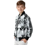 customized san antonio spurs pyramid shapes silver bomber jacket best selling
