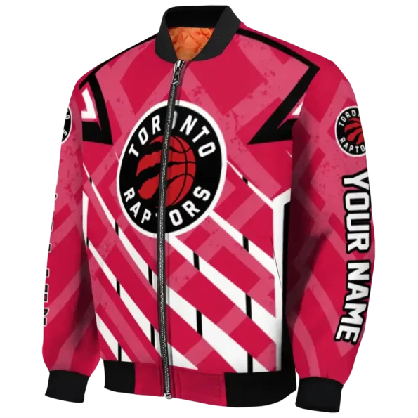 customized toronto raptors chevron angles red bomber jacket best selling