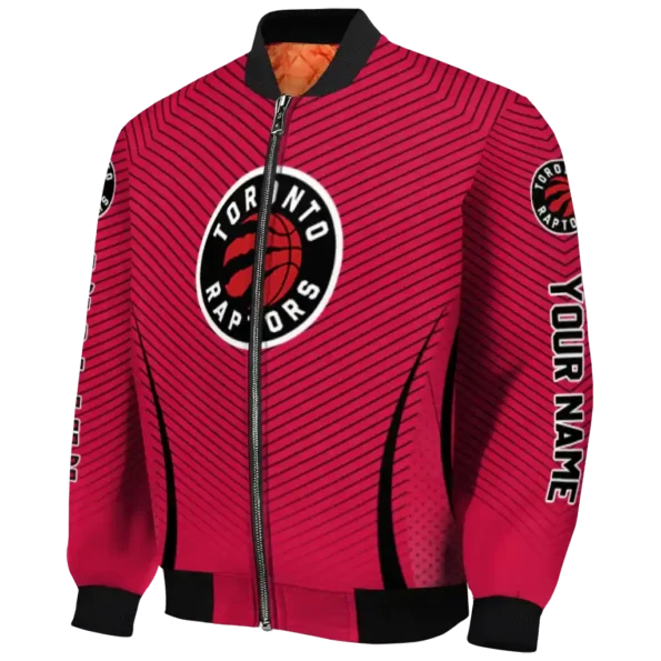 customized toronto raptors chevron arrow red bomber jacket best selling