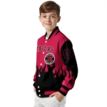 customized toronto raptors flame border red black varsity jacket best selling.webp
