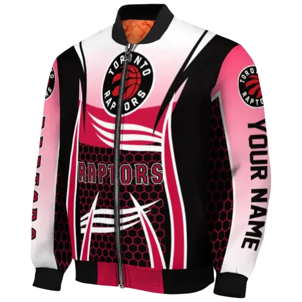 customized toronto raptors mesh effect red black bomber jacket best selling