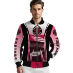 customized toronto raptors mesh effect red black bomber jacket best selling
