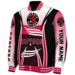customized toronto raptors mesh effect red black varsity jacket best selling.webp