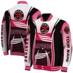 customized toronto raptors mesh effect red black varsity jacket best selling.webp